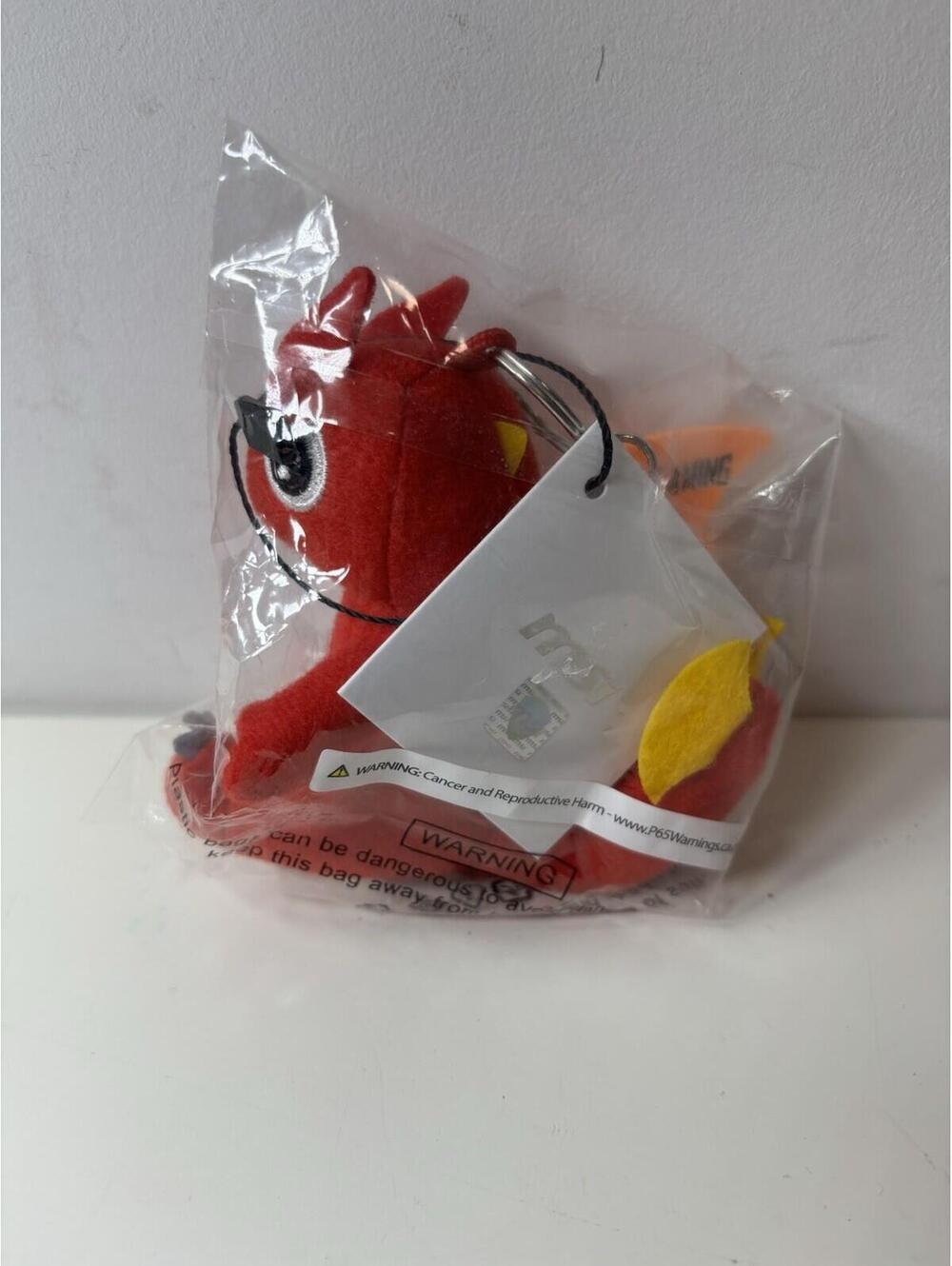 BlizzCon 2023 MSI RED DRAGON MINI PLUSH KEYCHAIN NEW WoW DragonFlight Promo Swag